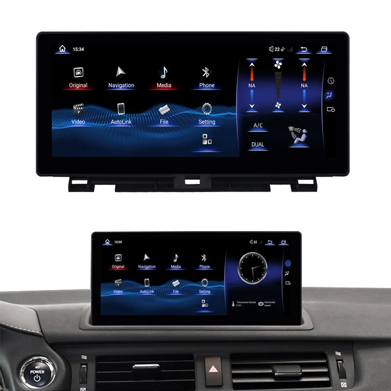 1920*720 10.25" 2014-2016 Android 13 Car Stereo For Lexus CT200 CT200h Carplay Android AUTO GPS Navigation WIFI LTE