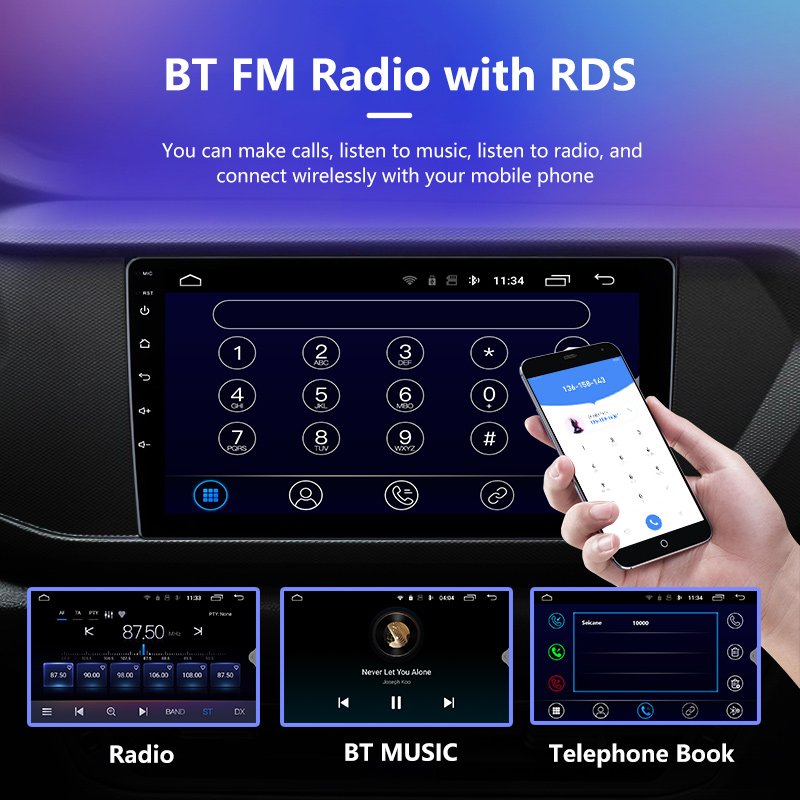 7 inch touch screen car android screen car dvd player pantallas android para auto movil wifi ahd bt gps navigation