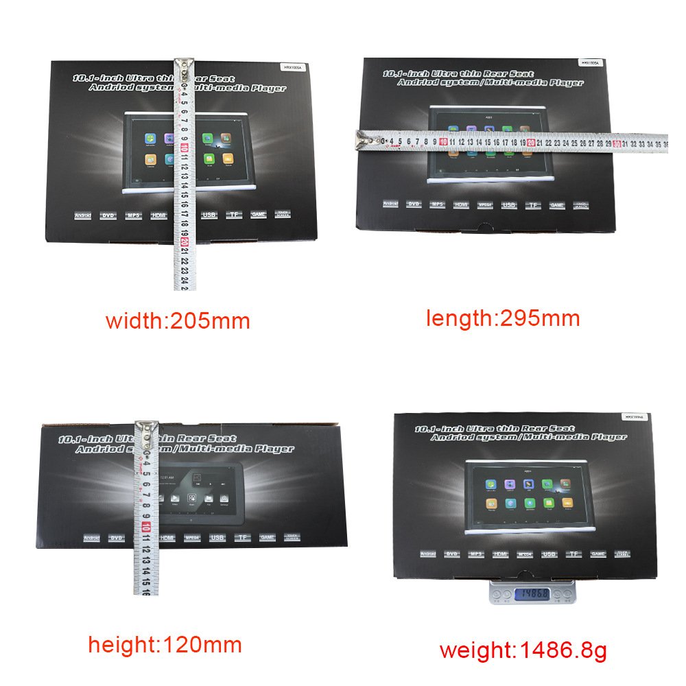 HD hot headrest touch screen 9/10.1-inch android car headrest monitor MP5 Rear seat entertainment system headrest car dvd player