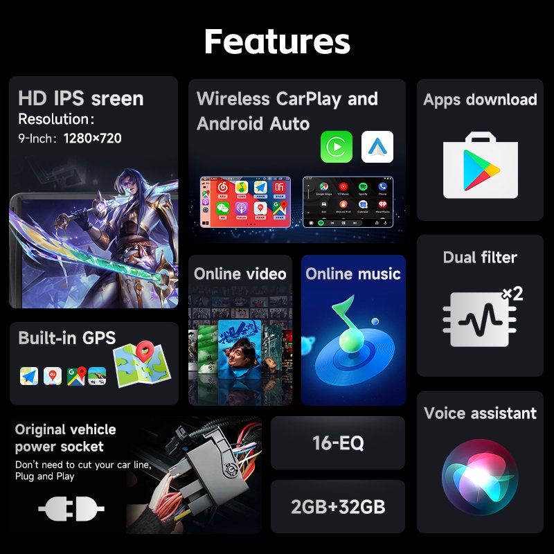 2 Din Android 12 Car MP5 Radio VW Volkswagen Touch Screen CarPlay 2din Car Audio USB FM Stereo for VW Cars