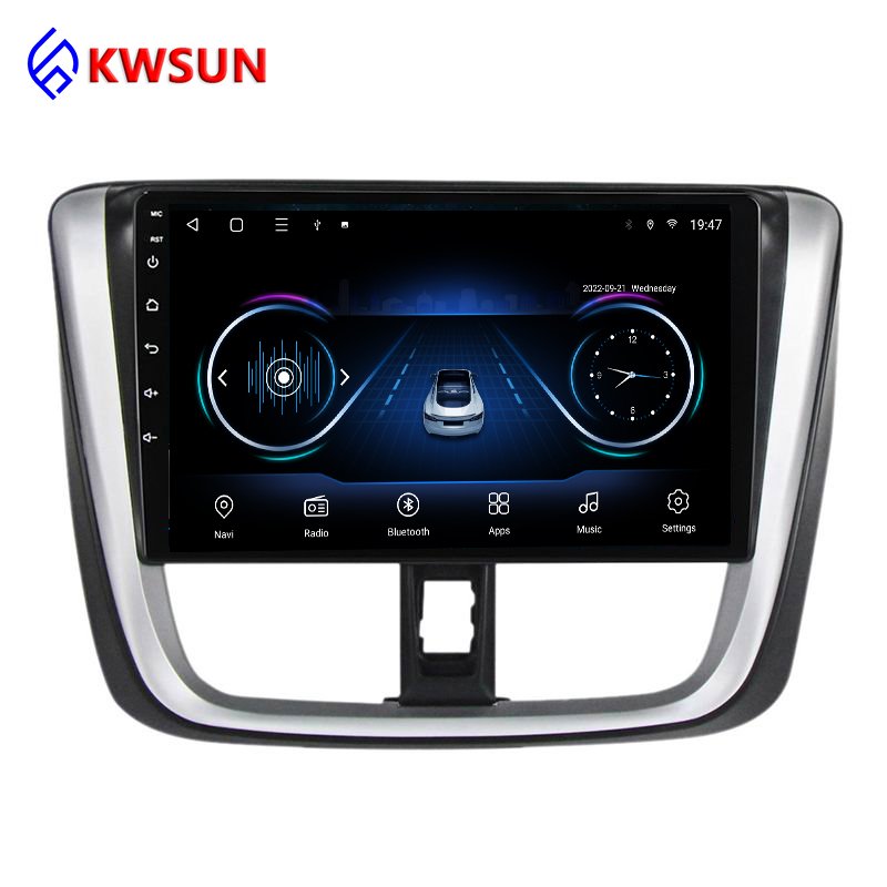android car audio system For TOYOTA VIOS Yaris 2016 2017 2018 WIFI GPS Navigation 1din car stereo
