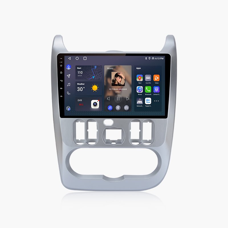 Junsun V1 EU Stock for Renault Logan 1 Sandero 2009-2015 Wireless CarPlay Android Auto Navigation Car Stereo Radio DVD Player