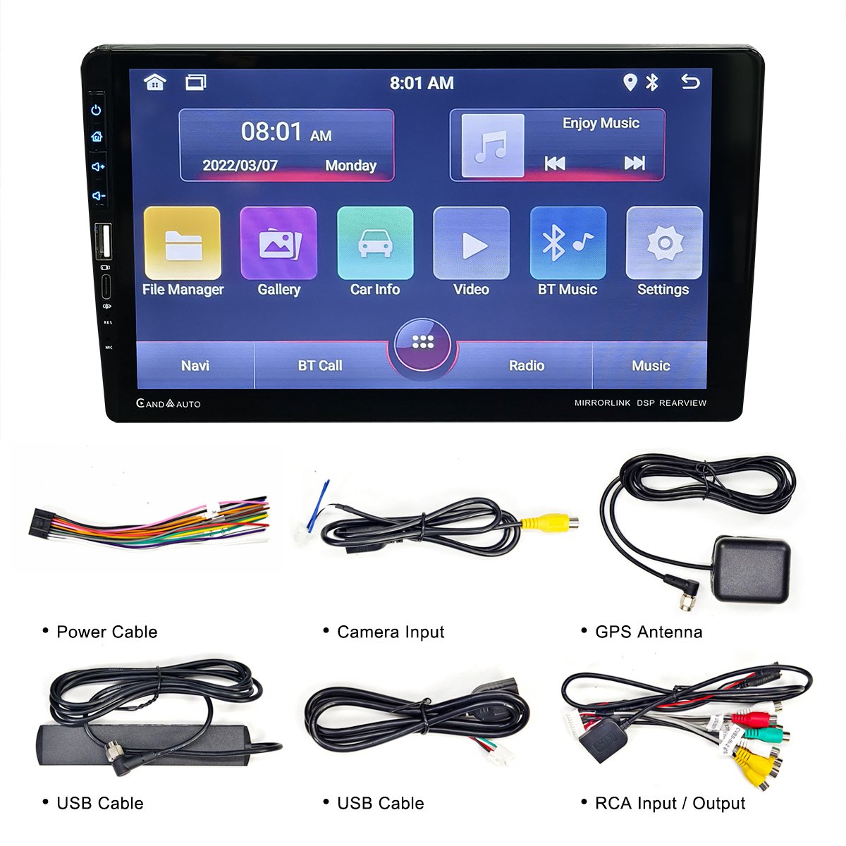9" CarPay Android11 Car Stereo 1/16GB smart multimedia GPS positioning Navigation AV-OUT ASP Screen Media 2 Din Car DVD Player