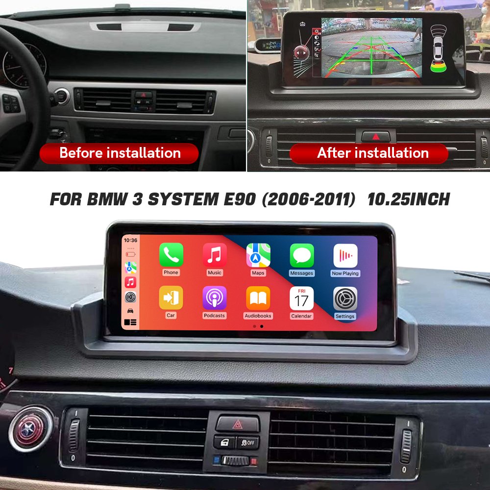 10.25 Inch Android 13 Screen Auto Carplay For Bmw 3 Series E90 320i 2006 2007 2008 2010 Bt Gps 4G Dsp Radio Car Dvd Player