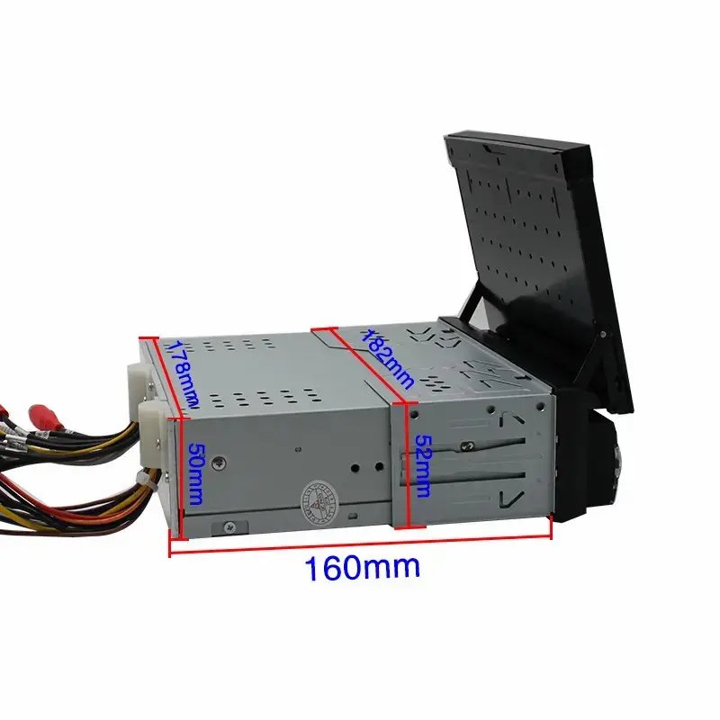 Hot car dvd player 7 inch 1 din retractable screen car MP5 player card USB BT multifunction car android radio stereo cd player