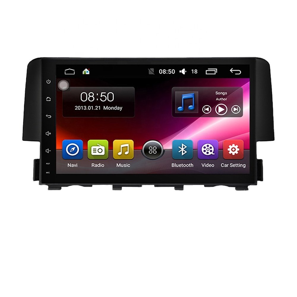Supplier Hot Android 10 Car Stereo 6G+128G GPS Navigation AM/FM Multimedia Video RDS for Honda Civic 10 2015-2020 Car dvd Player