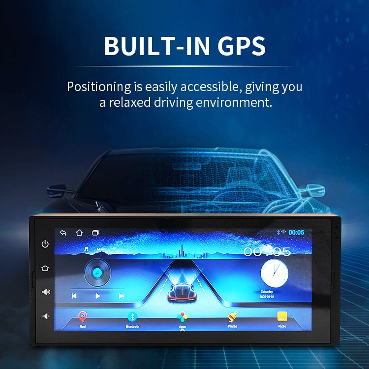 Android Stereo 1G+32G 8.0 system platform MP5/WIFI/BT/Music/GPS capacitive touch resolution 1280*480 IPS 6.86 'Car DVD Player