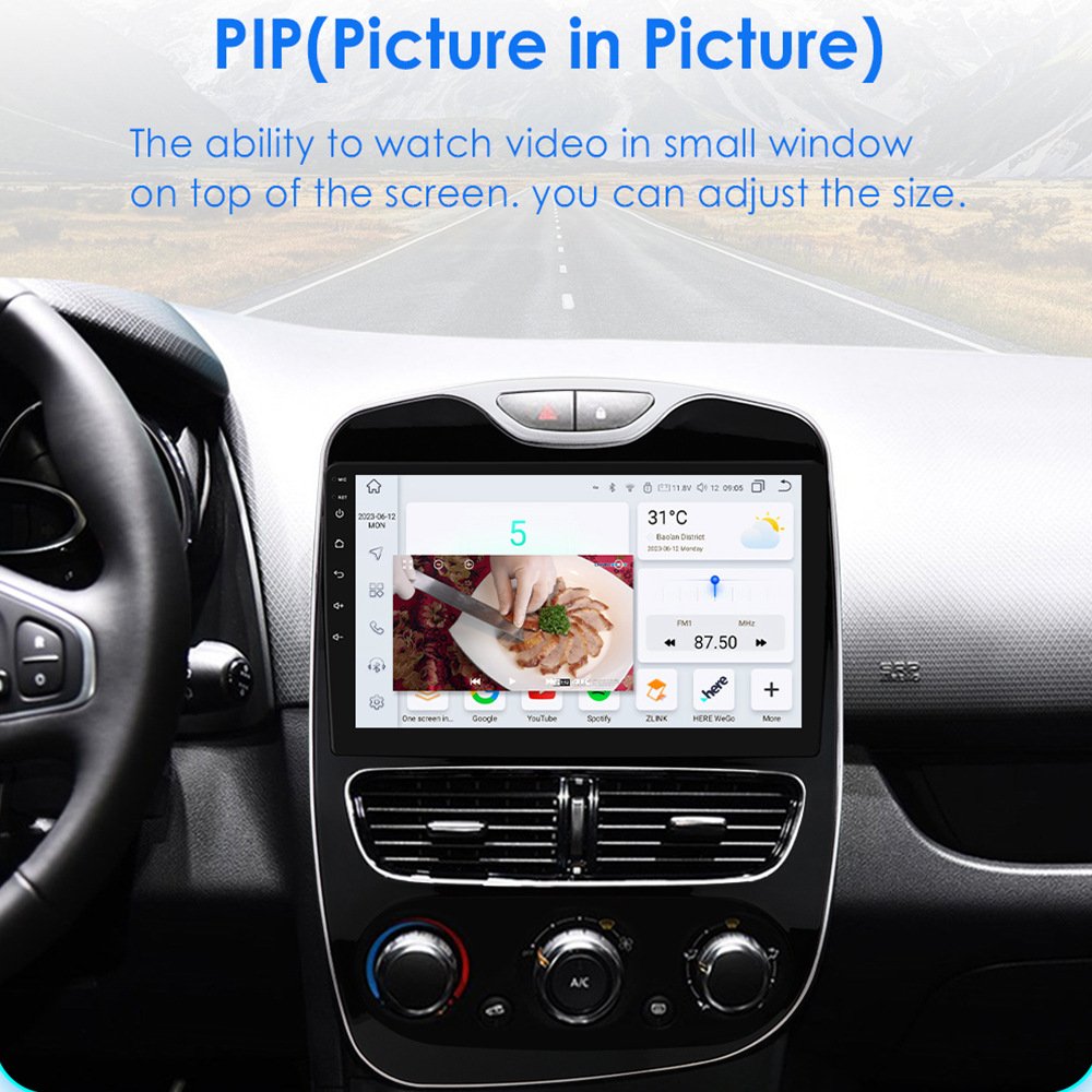 10 Inch Android 12 car dvd Player for Renault Clio 4 2016 2019 with apple car play navigation & gps 4g