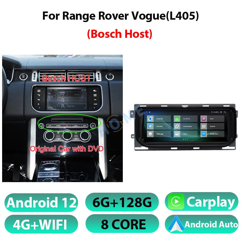 Car dvd radio multimedia Player GPS For Land Rover Range Rover Evoque LRX L538 Vogue L405 Sports L494 DISCOVE Android 12 8+128G