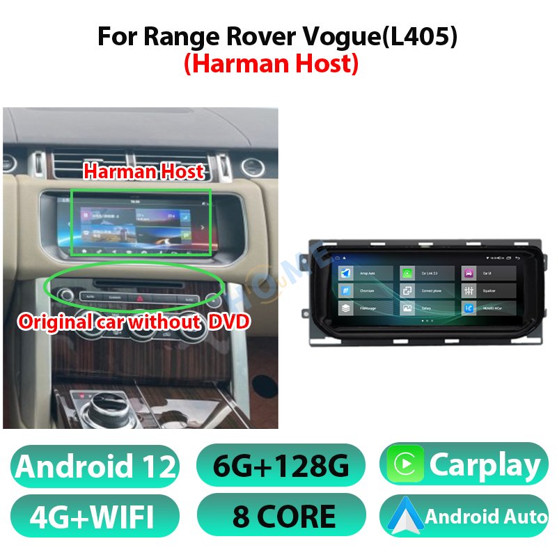 Car dvd radio multimedia Player GPS For Land Rover Range Rover Evoque LRX L538 Vogue L405 Sports L494 DISCOVE Android 12 8+128G