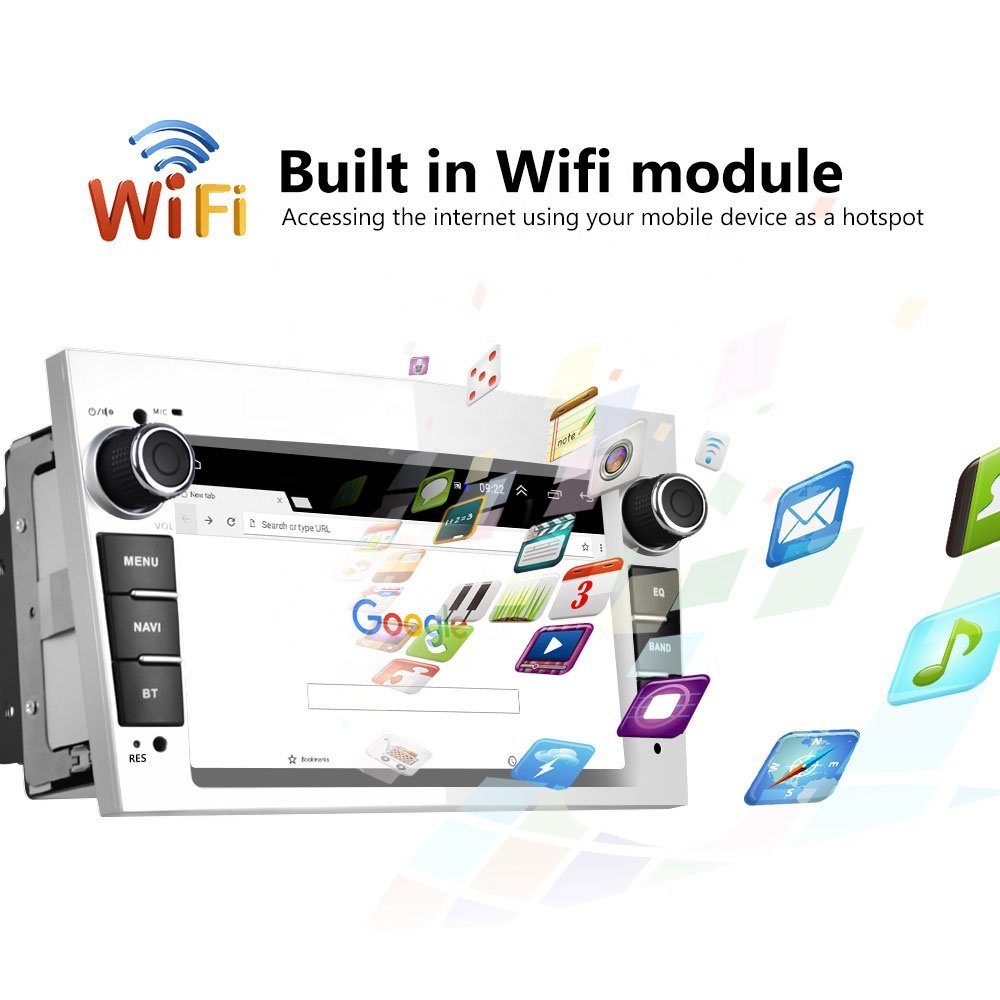 Podofo 2 Din 7" Android 13 Car Radio Video Autoradio GPS Navigation Wifi + CANBUS For Opel/Astra/Antara/Vectra/Corsa/Zafira