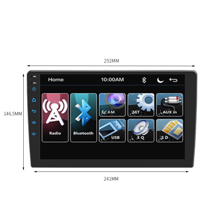 10.1'' 2+16GB 2 Din Android Car stereo Autoradio Car radio 2.5D 2k Screen GPS BT WIFI FM Car Electronic player For Toyota/Nissan