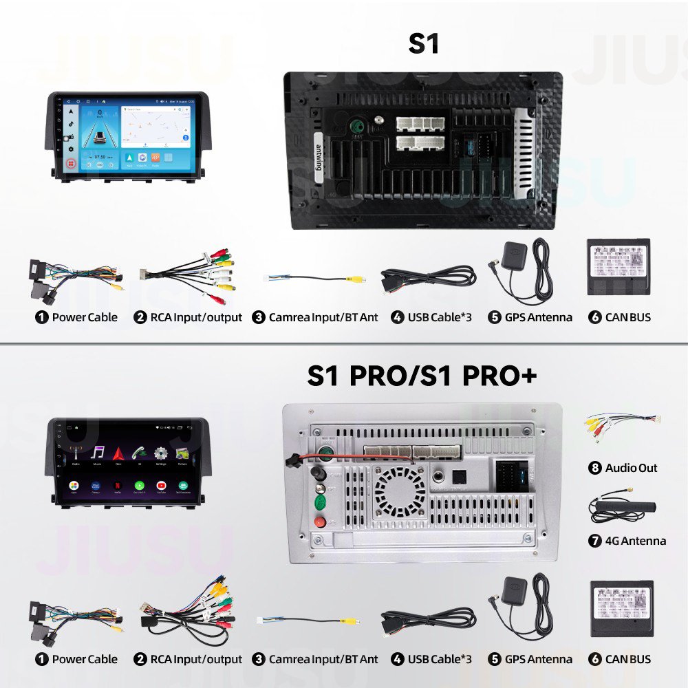 Android 12 Car DvD Player 9 inch Multimedia System Car Radio for Honda Civic 2016-2019 Car Stereo Touch Screen Carplay DSP GPS