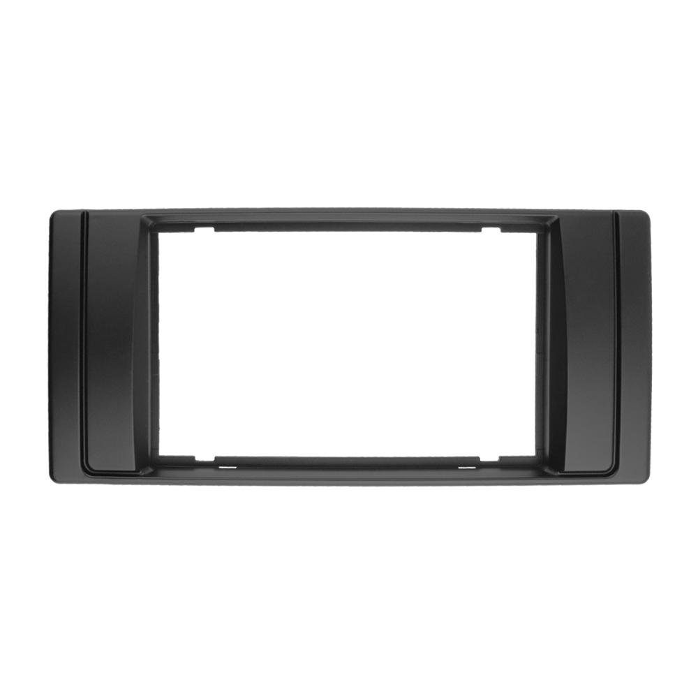 Double Din Fascia for BMW series 5 E53 E39 Radio DVD Stereo Panel Dash Trim Kit Frame with Wiring Harness Antenna Aerial Adaptor