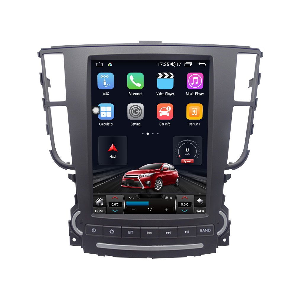 Tesla Vertical Screen Android 12 Car Radio Stereo GPS Navigation DSP Steering Wheel Compatible Acura TL 2004-2008 Touch