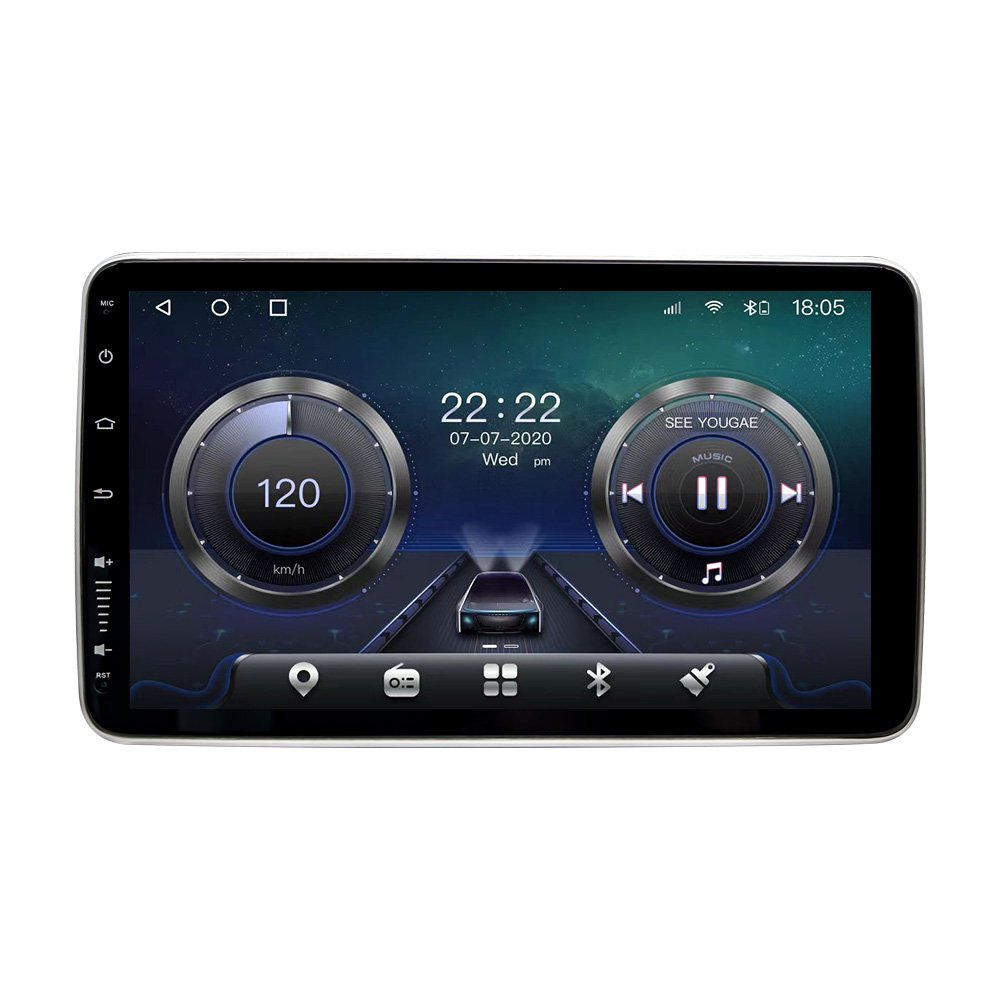 T5 2+32GB 1Din 9/10 Inch apple Carplay Android Multimedia Player Car Dvd Player Rotatable 360 Degree Car Rotating Car Radio