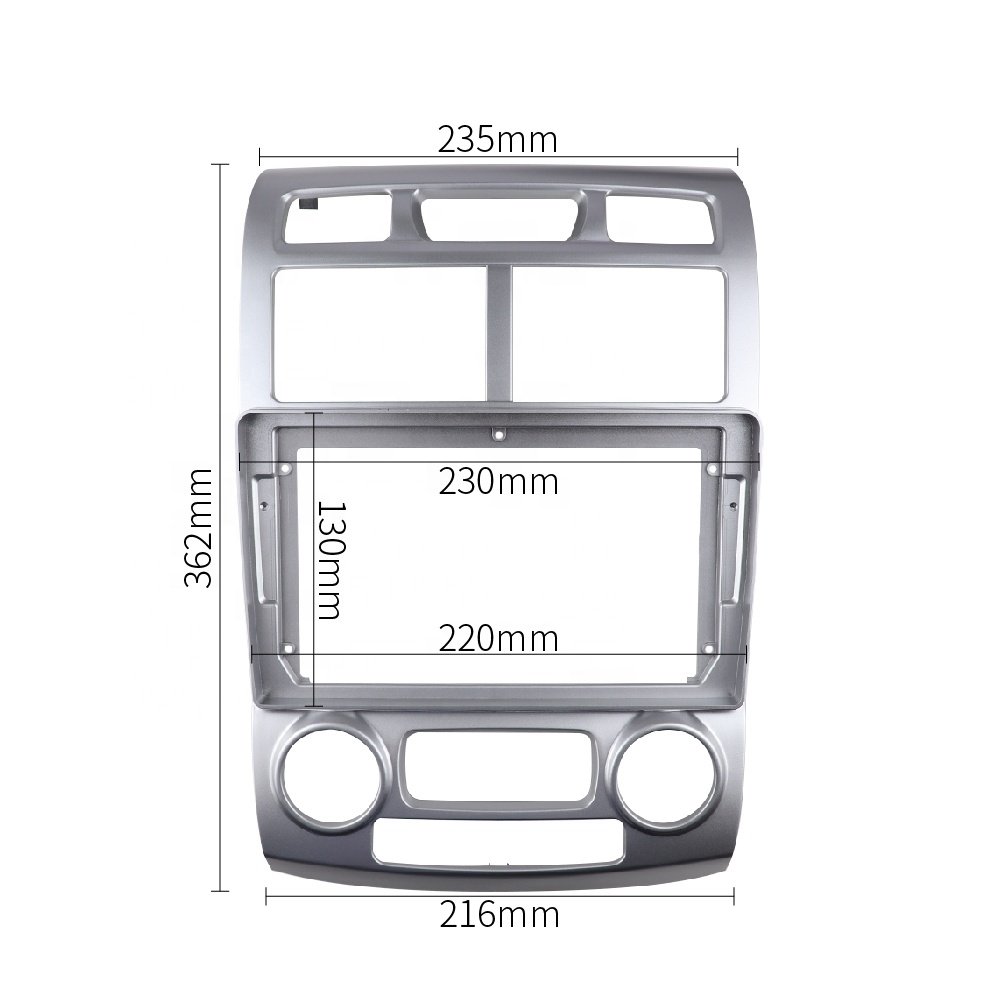 9 INCH Car Radio Fascia for KIA SPORTAGE 2005-2010 Stereo DVD Player Install Surround Trim Panel Kit Audio GPS Navigation Frame