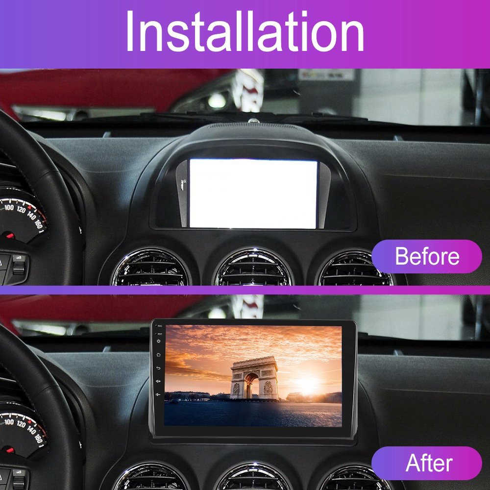 (EU Stock) Podofo 9 Inch Android Car Radio Carplay Android Auto GPS Support AHD Camera For Opel Antara 2008-2012