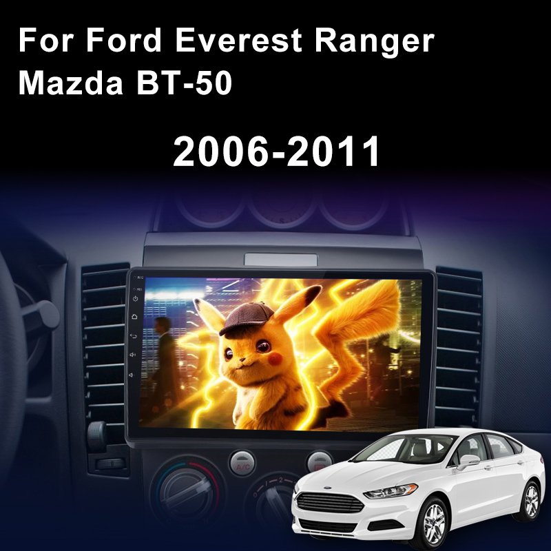 Android 12 car stereo 2din GPS Head unit For Ford Everest Ranger Mazda BT-50 2006-2011 Car radio DVD player Android