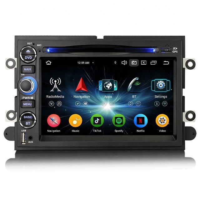 Erisin ES6752F Android 13 Octa-Core Car Dvd Player For Ford F150 Escape GPS BT 5.0 Multimedia Car Stereo Carplay