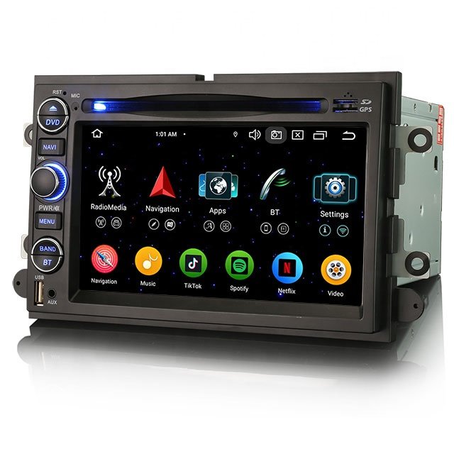 Erisin ES6752F Android 13 Octa-Core Car Dvd Player For Ford F150 Escape GPS BT 5.0 Multimedia Car Stereo Carplay