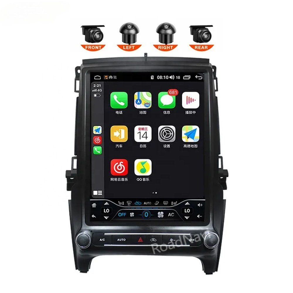 RoadNavi Android Car radio for Ford Ranger T6 Everest 2016-2021 Car Multimedia Player Wireless Carplay 4G 360