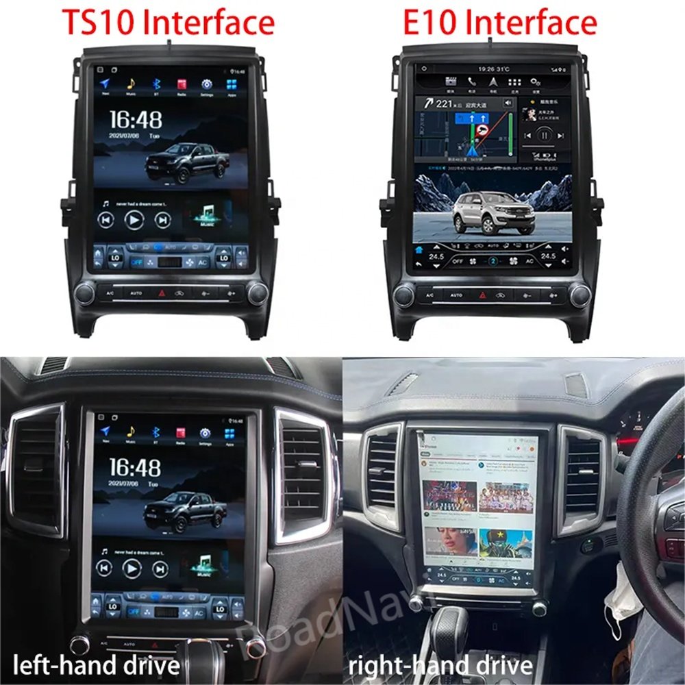 RoadNavi Android Car radio for Ford Ranger T6 Everest 2016-2021 Car Multimedia Player Wireless Carplay 4G 360