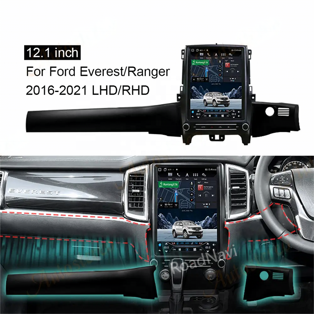 RoadNavi Android Car radio for Ford Ranger T6 Everest 2016-2021 Car Multimedia Player Wireless Carplay 4G 360
