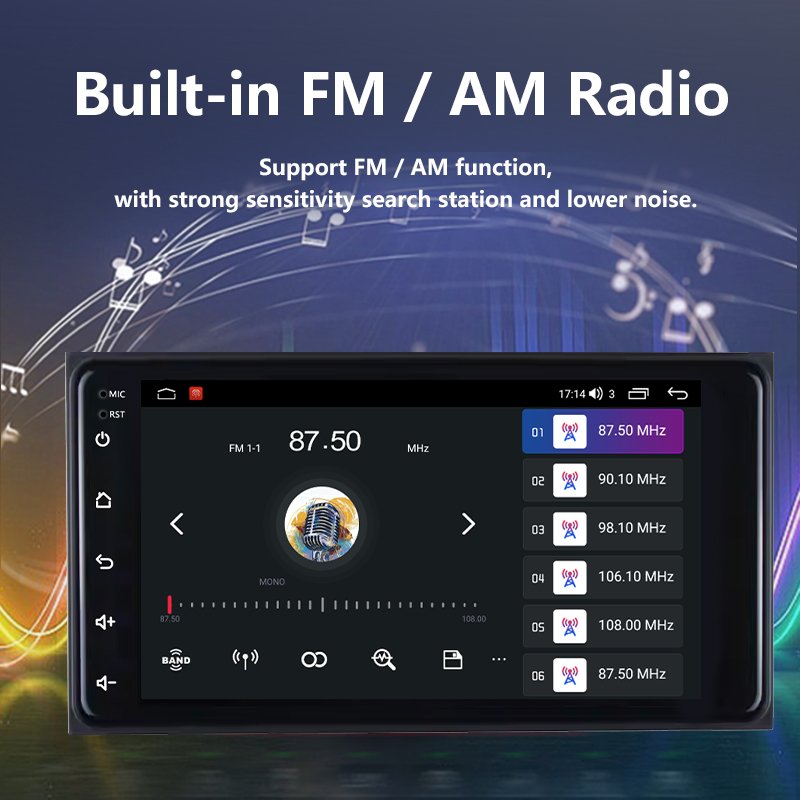 Factory N5 32GB 7 Inch Universal Android Car Radio Touch Screen Mp5 DVD Multimedia Player Wireless Carplay Auto GPS for Toyota