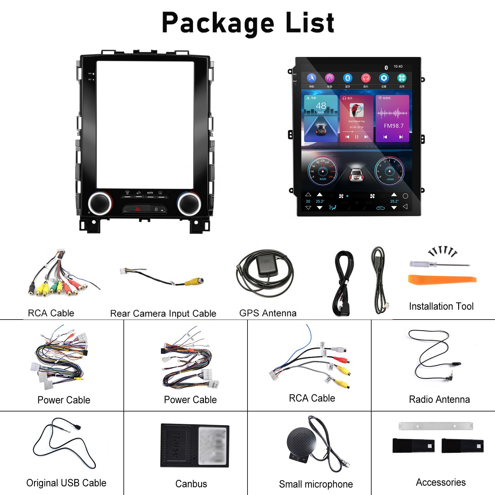 Podofo 9.7" Android Car Stereo Car Radio For Renault Megane 2018-2021 Wireless Carplay Android Auto GPS Wifi Hifi FM RDS