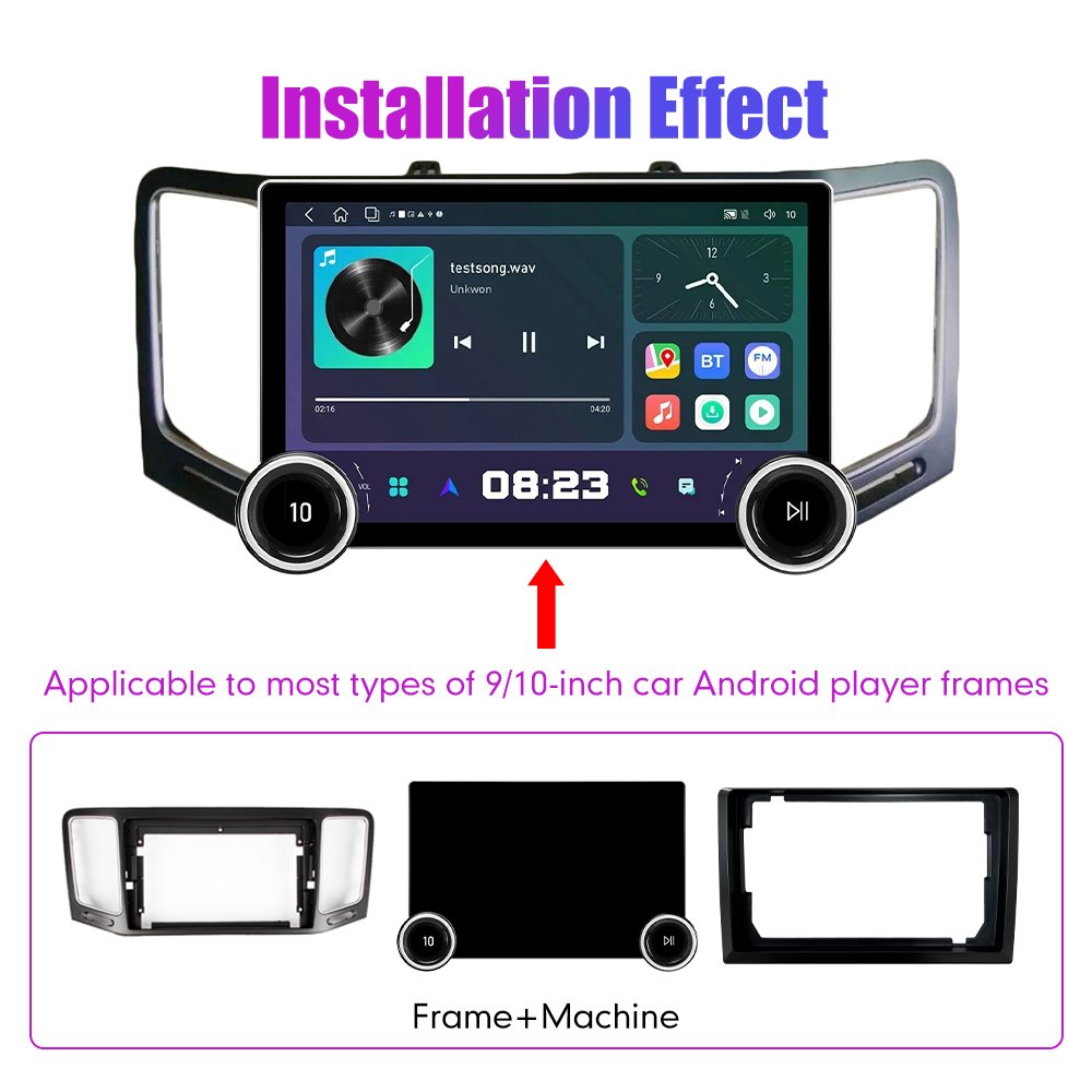 11.8Inch 2Din Android Car Radio For VW Sharan 2012-2018 2K QLED Screen Car Stereo Car DVD Player Carplay Android Auto