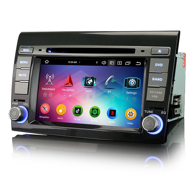 EU stock Erisin ES6771F Auto Carplay 7" Android 13 Car gps Radio For Fiat Bravo Multimedia Video Car Dvd Player