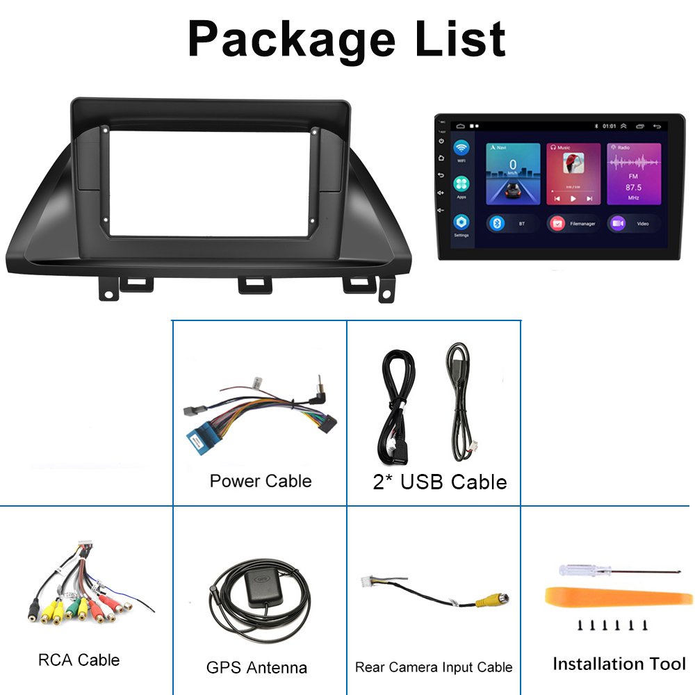 For Honda Odyssey 2005-2010 Car Stereo 10.1 inch Android Car Radio with Carplay & Android Auto GPS Wifi Hifi Audio FM RDS
