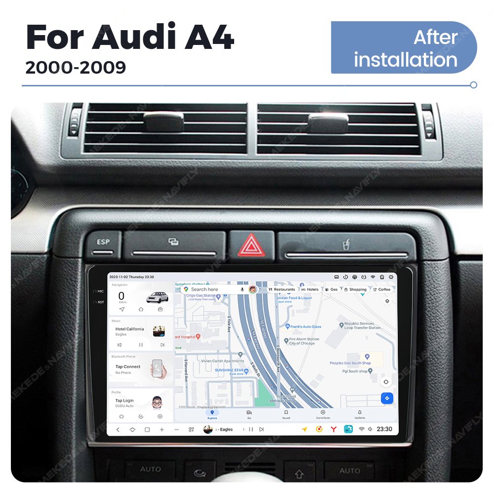 DUDUAUTO DUDU7 A7870 Car Radio Player For Audi A4 II 2 B6 III 3 B7 2000-2009 S4 2002-2008 RS4 2005-2009