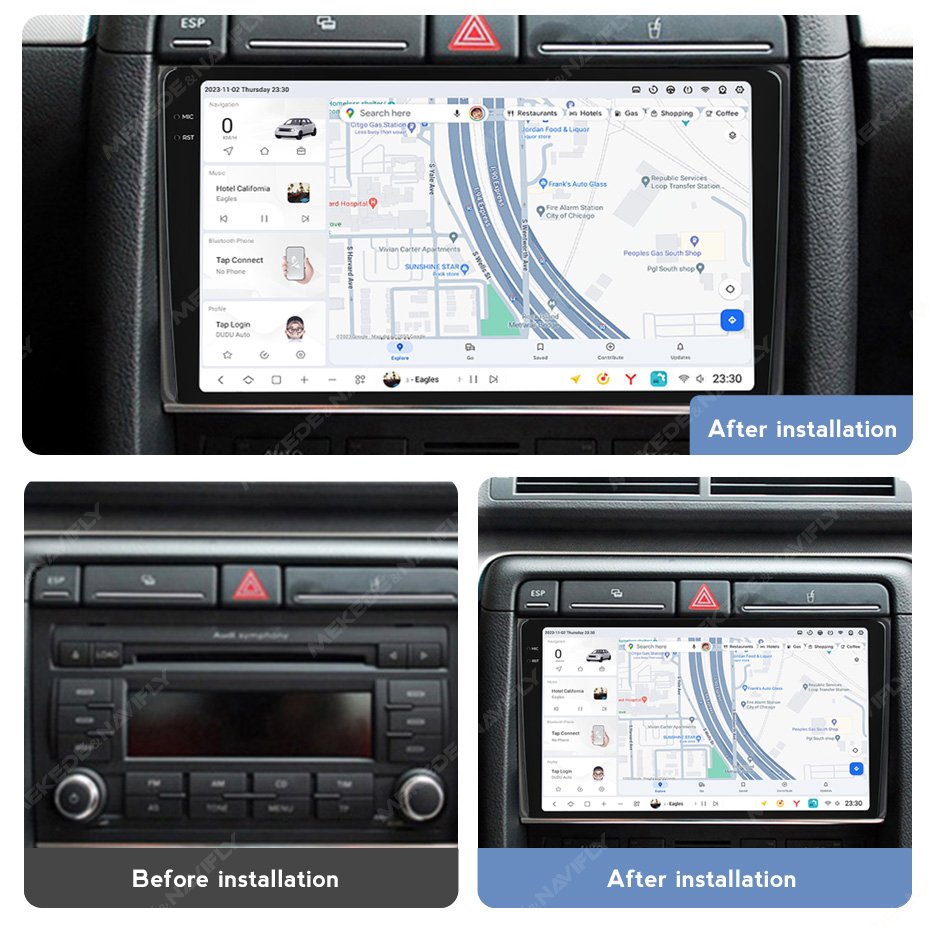 DUDUAUTO DUDU7 A7870 Car Radio Player For Audi A4 II 2 B6 III 3 B7 2000-2009 S4 2002-2008 RS4 2005-2009