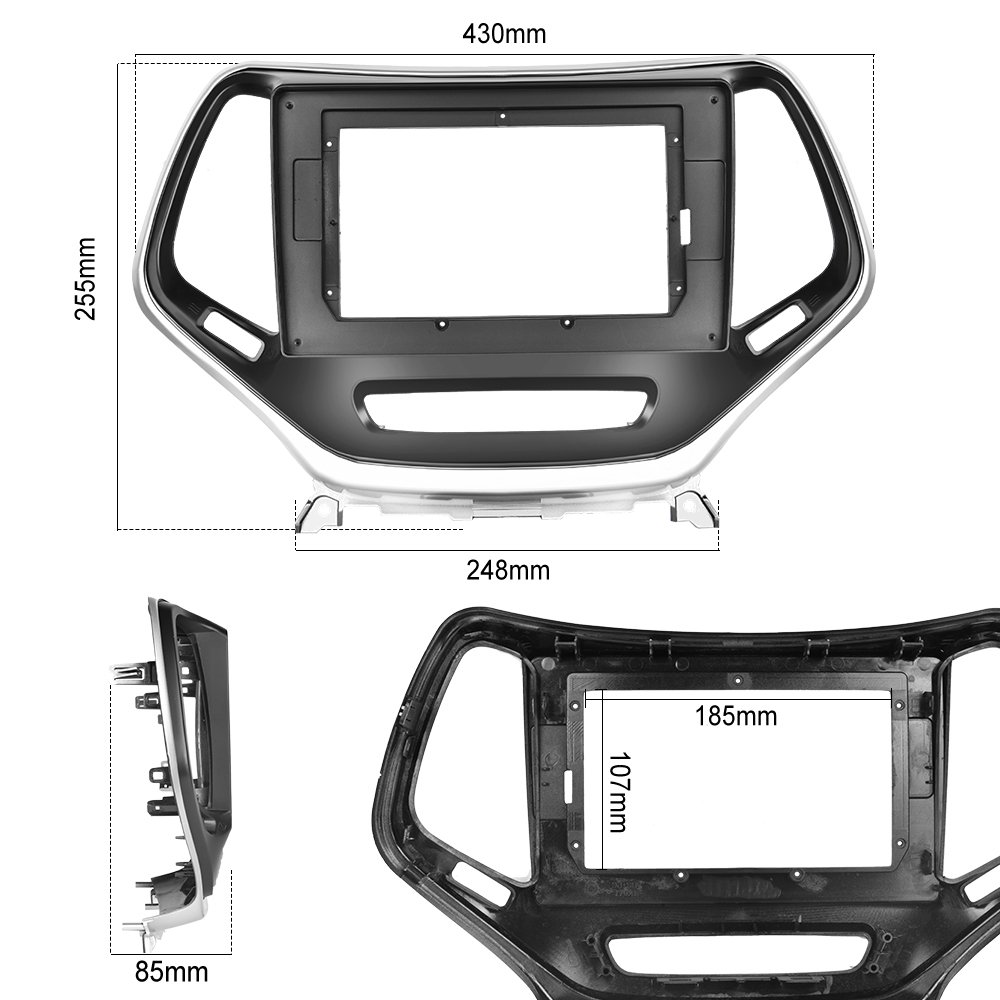 (USA Stock) Podofo 10.1'' Android Car Radio Carplay Android Auto GPS RDS HIFI Support AHD Cam For Jeep Cherokee 2015