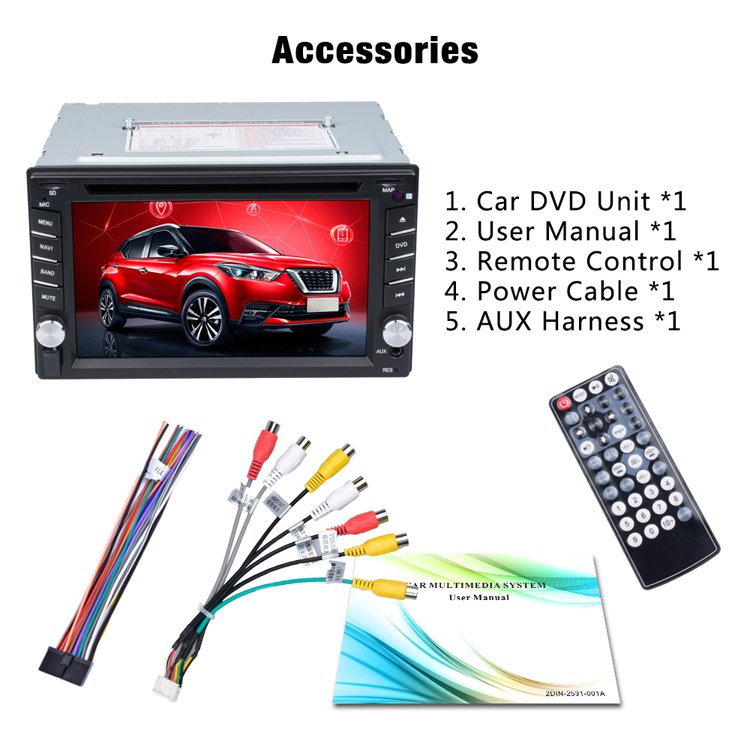 Hengmao 6212 6.2 inch wholesale car stereos dvd touch screen car dvd player