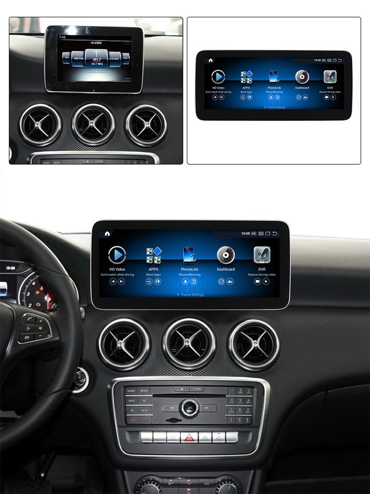 MEKEDE 8+256G Android 13 Snapdragon 662 Car Video For Benz A-GLA-CLA CLASS W176 SL Class R231 2011-2018 car stereo android