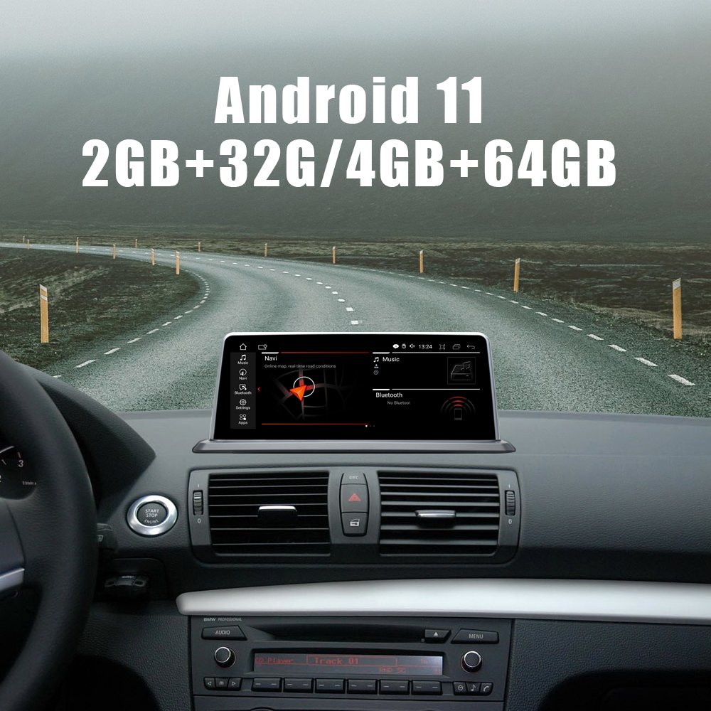 10.25" Android 12 2+32 car radio For BMW 1 Series E87 (2007-2009) without Original No Multimedia GPS Navigation