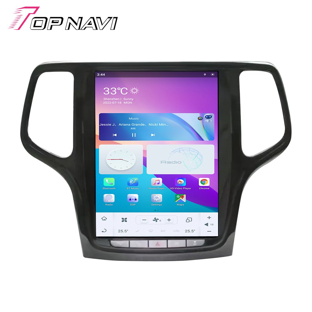 10.4inch Ts Series Android System Screen Car Radio For Tesla Style Jeep Grand Cherokee 2014 - 2019 BT Car DVD Player With BT GPS