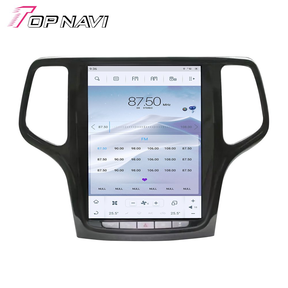 10.4inch Ts Series Android System Screen Car Radio For Tesla Style Jeep Grand Cherokee 2014 - 2019 BT Car DVD Player With BT GPS