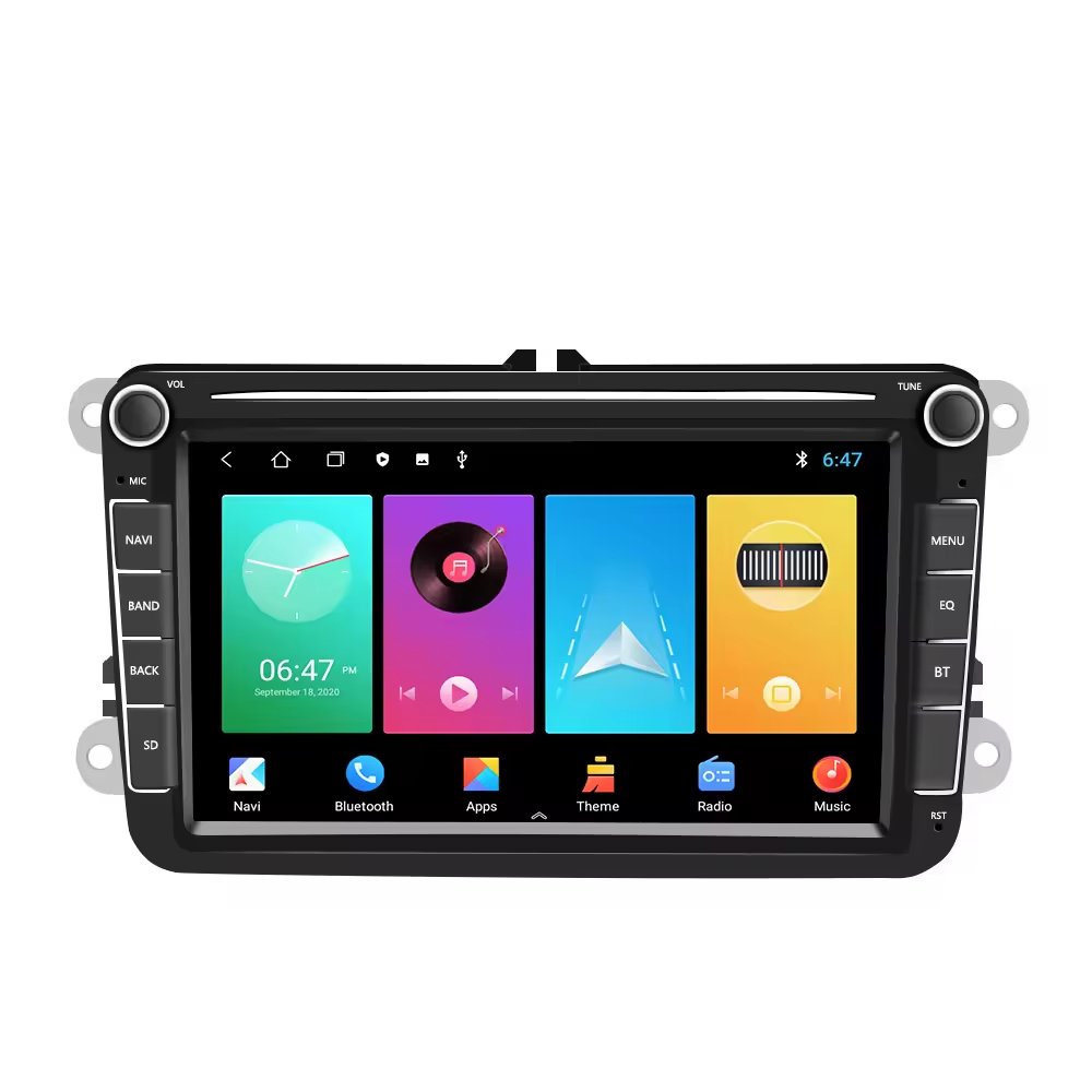 Navigation android 2din IPS 1280 * 720 4core 8core 8-inch android car dvd player, applicable to VW BT stereo