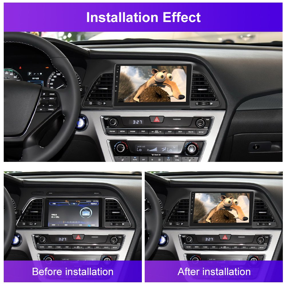 Podofo 9" Android Car Stereo For Hyundai Sonata 2016 Car Radio Autoradio Wireless Carplay Android Auto GPS Wifi Hifi RDS OEM