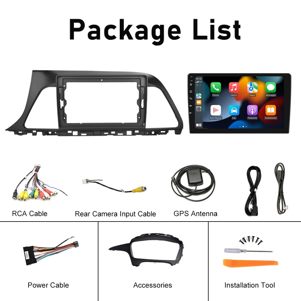 Podofo 9" Android Car Stereo For Hyundai Sonata 2016 Car Radio Autoradio Wireless Carplay Android Auto GPS Wifi Hifi RDS OEM
