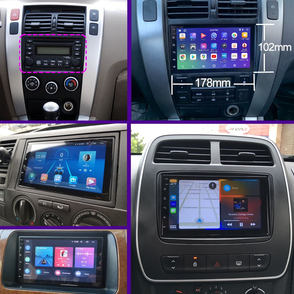 Universal IPS Screen 7 Inch 2din Gps Smart Android Head Unit Car video 2 Din Car Dvd Player