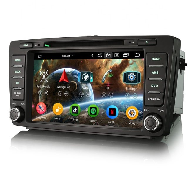ES6726S Android 13.0 OS Car GPS for Skoda Octavia Rapid Spaceback Yeti Carplay Auto Radio Multimedia Car Dvd Player