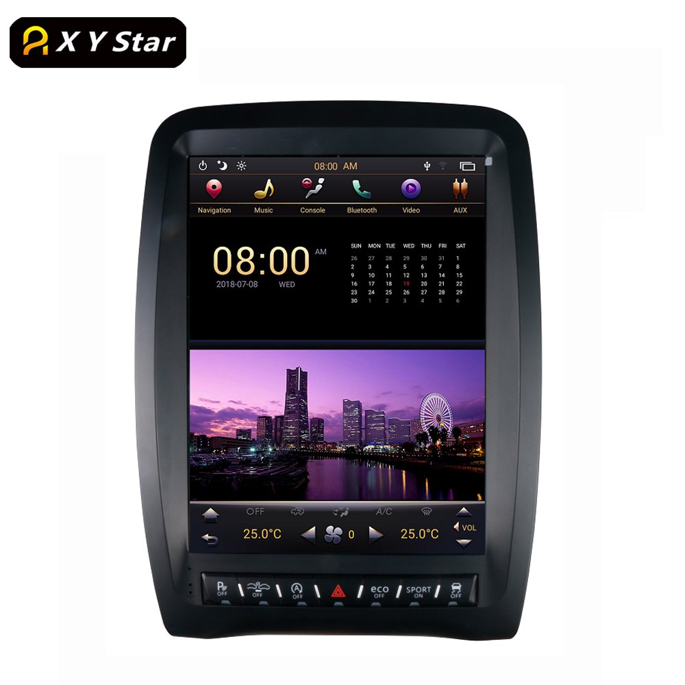 12.1 Inch Vertical Screen Gps Car Dvd Player Built-in Hd Android Navigation For Dodge Durango 2014-2016