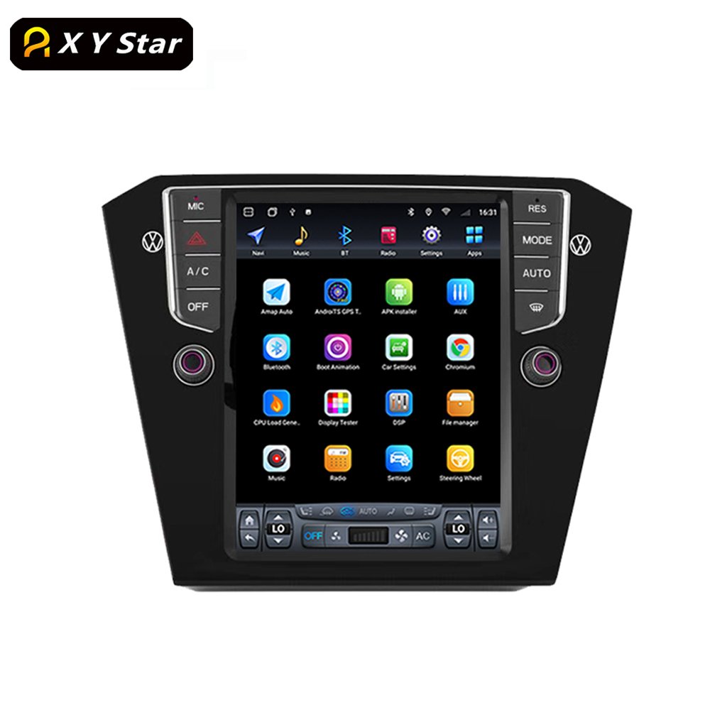 XYstar Tesla Style 10.4 Inch Android Gps Navigation Stereo Car Video Car Dvd Player For VW Passat b8 2016