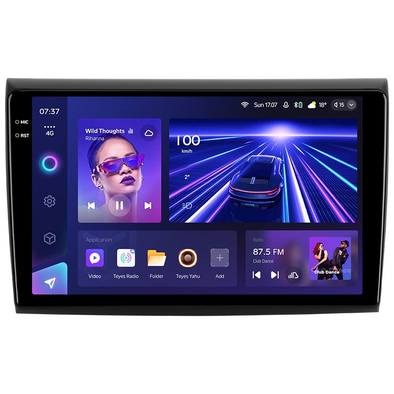 TEYES CC3 2K Car DVD Player For Fiat Bravo 198 2 II 2007-2014 9 Inch Car DVD Player With Reversing Aid Camera