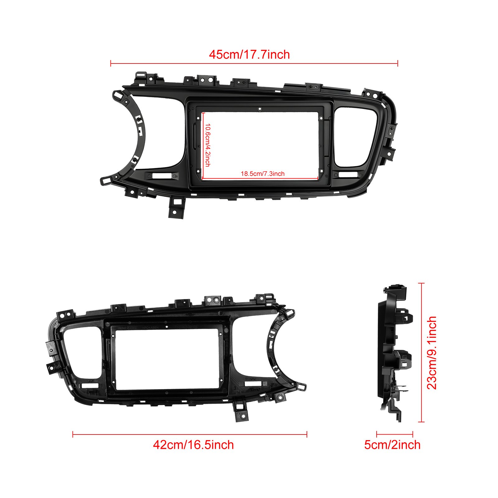 Podofo Double Din 9Inch Android 13 Car Stereo Car Radio Carplay Android Auto for KIA K5(left-hand drive)2013-2015 GPS RDS HIFI